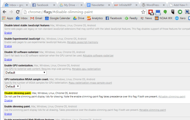 Chrome WordPress Fix