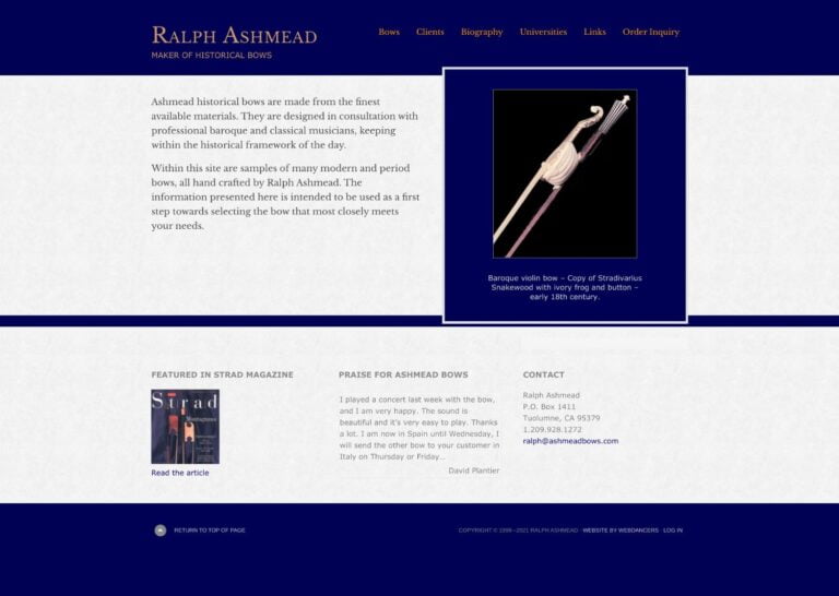 Ashmead Historical Bows