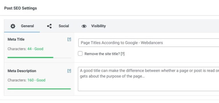 SEO Plugin