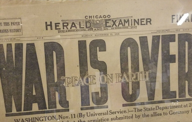 War Is Over headline